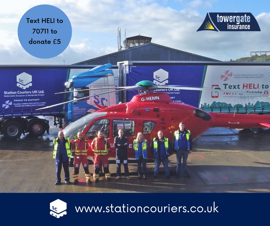 Wales Air Ambulance Station Couriers Lorry Pull World Record