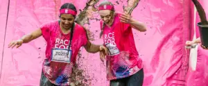 Alt Text for Main Image: The Diamond Logistics team in their Pretty Mudder fundraising gear, ready for action.